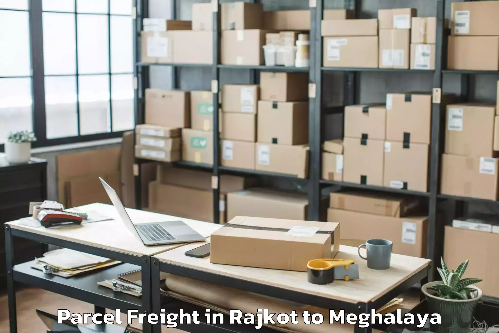 Get Rajkot to Dambo Rongjeng Parcel Freight